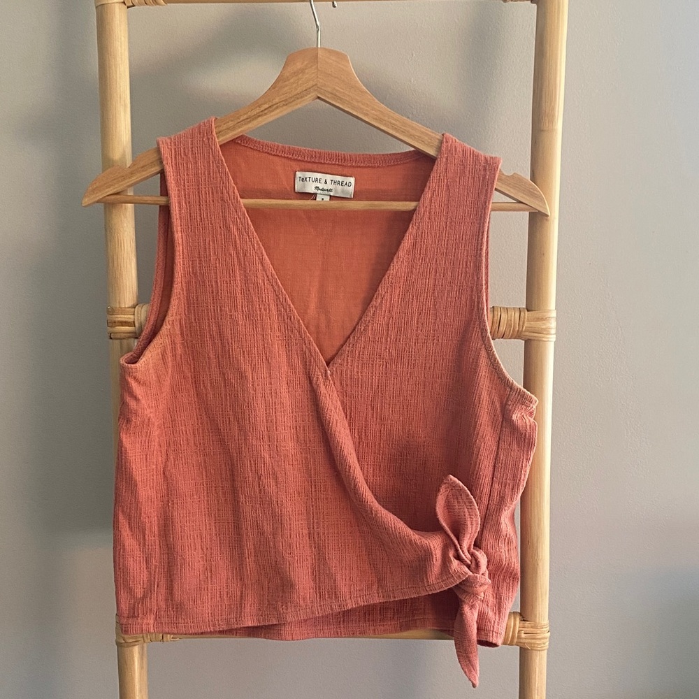 Texture & Thread by Madewell Terracotta Wrap Tank Top